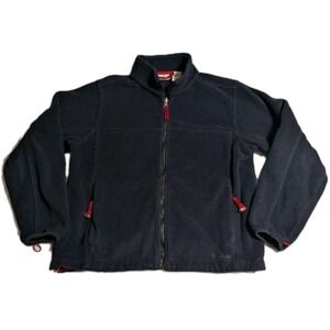 L.L. Bean Women's Full Zip Fleece Jacket Black Size M Regular